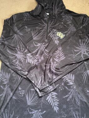 UCF Men’s tropical print QuarterZip Hoodie